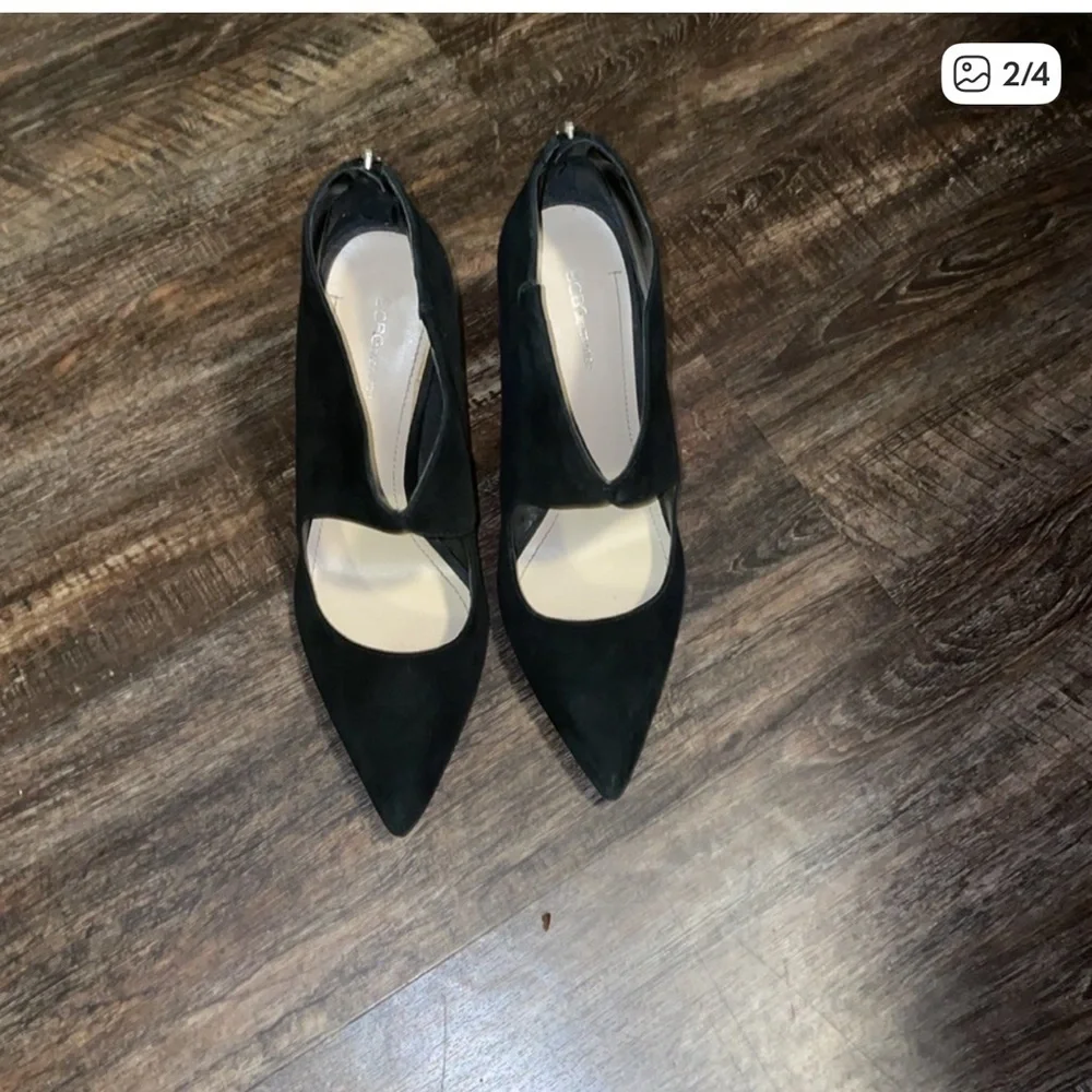 BCBGeneration Black Cutout Heels